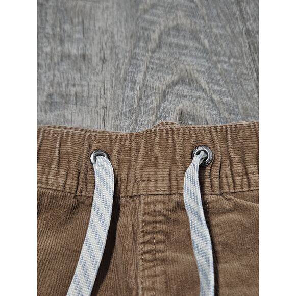 Vuori Optimist Shorts Mens Medium Brown Corduroy Drawstring Elastic Waist Cotton - Picture 2 of 6